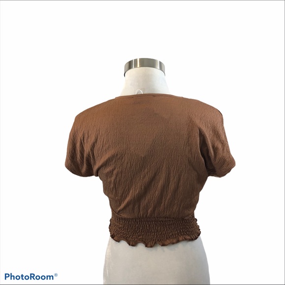 Brand New Zara Crop Top with Short Sleeves Small - Picture 7 of 12